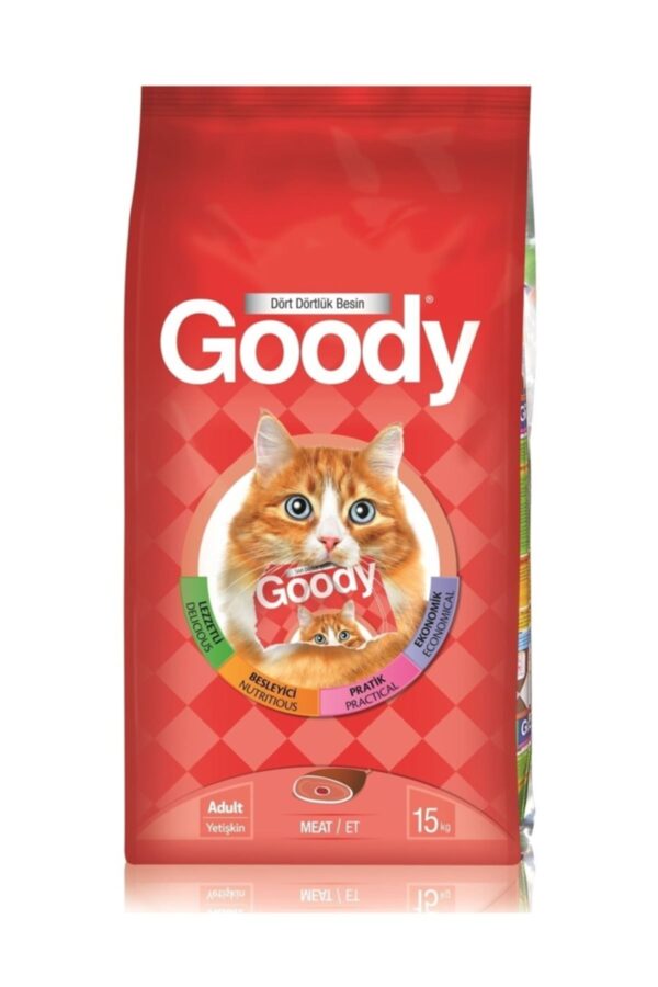 Goody Etli Kedi Maması 15 Kg - Lezzetli ve Besleyici Yetişkin Kedi Maması