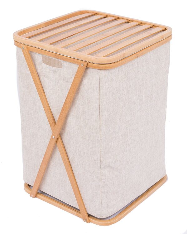 PANALI BAMBU ÇAMAŞIR SEPETİ (PNL-B9035) DEMONTE
