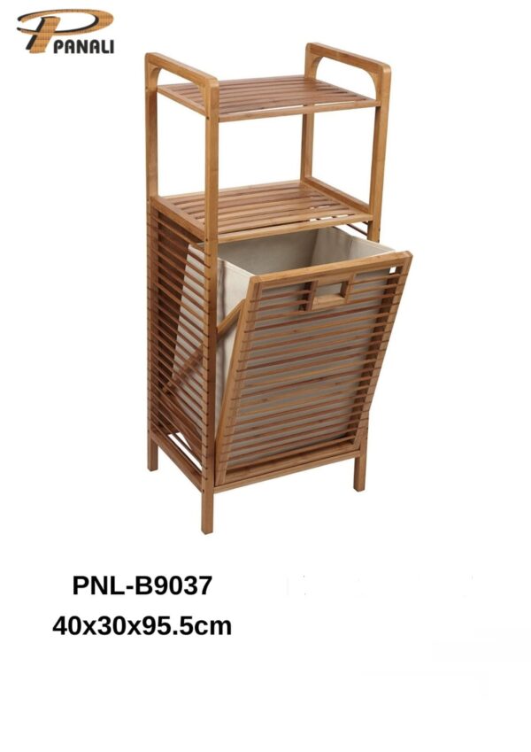 PANALI PNL-B9037 AHŞAP ÇAMAŞIR SEPETİ (DEMONTE) - Görsel 4