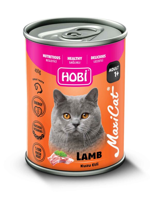 Hobi Maxicat Kuzu Etli Kedi Konserve 400 Gr