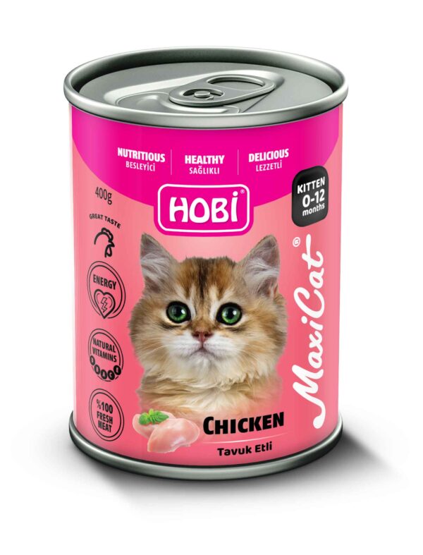 Hobi Maxicat Tavuklu Yavru Kedi Konservesi 400 Gr