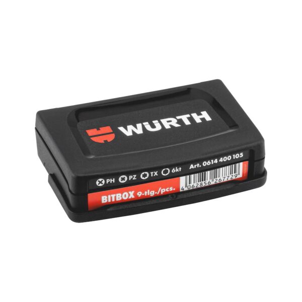 Würth BİTS UÇ SETİ PH/PZ/TX/ALLEN-9P – Çok Amaçlı 9 Parça Tornavida Uç Seti - Görsel 4