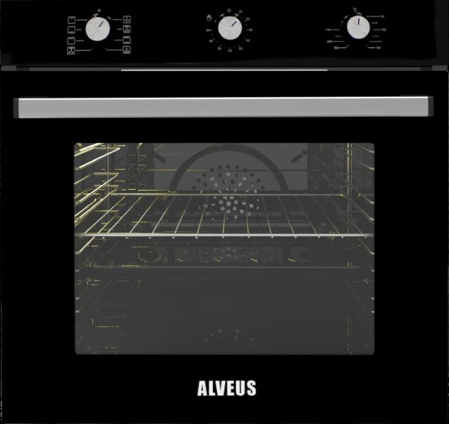 ALVEUS ALV MFA 615 (BLACK) Siyah Fırın - Soğutma Fanlı, Enerji Sınıfı A - Görsel 5