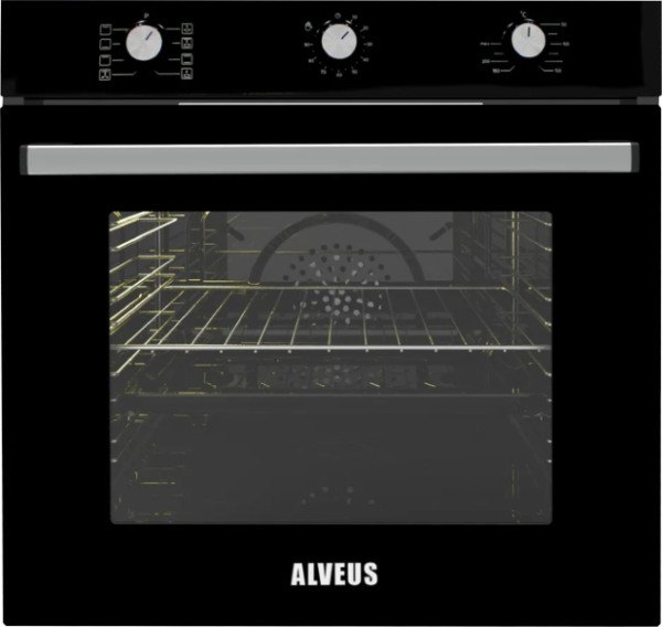 ALVEUS ALV MFA 615 (BLACK) Siyah Fırın - Soğutma Fanlı, Enerji Sınıfı A
