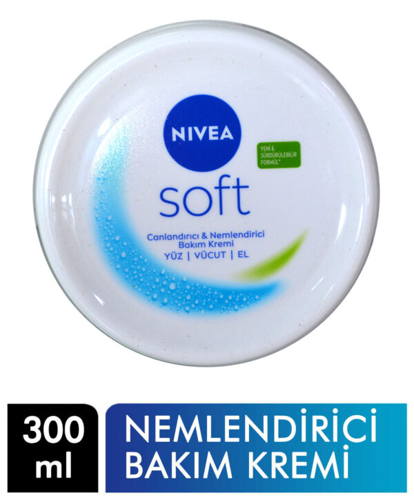 Nivea Soft Canlandırıcı & Nemlendirici Bakım Kremi - 300 ml | Günlük Kullanım İçin İdeal - Görsel 3