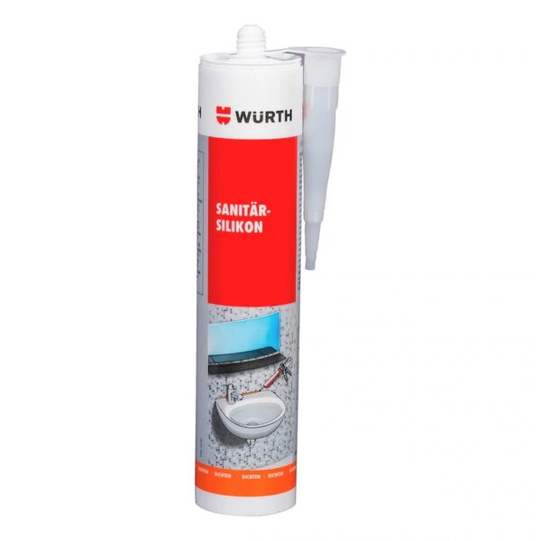 WÜRTH Silikon Asetat Şeffaf 310ML- Hava Koşullarına Dayanıklı, Elastik Sızdırmazlık Çözümü
