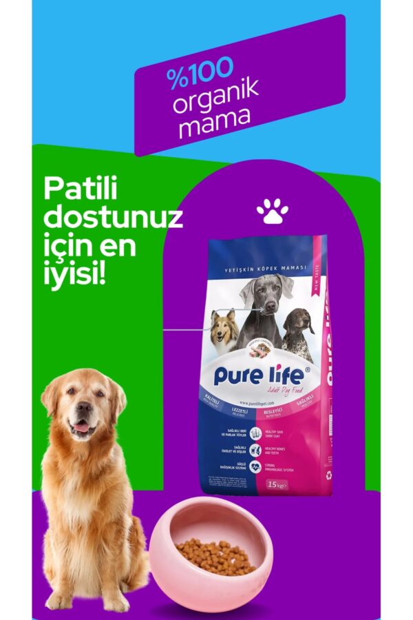 Pure Life Kuzu Etli Pirinçli Yetişkin Köpek Maması 15 Kg | Yetişkin Köpekler İçin Lezzet ve Besleyicilik - Görsel 4