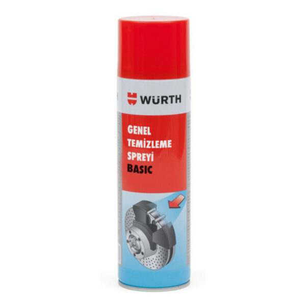 WÜRTH Genel Temizleme Spreyi (Balata Sprey) BASIC 500 ML - Profesyonel Temizlik