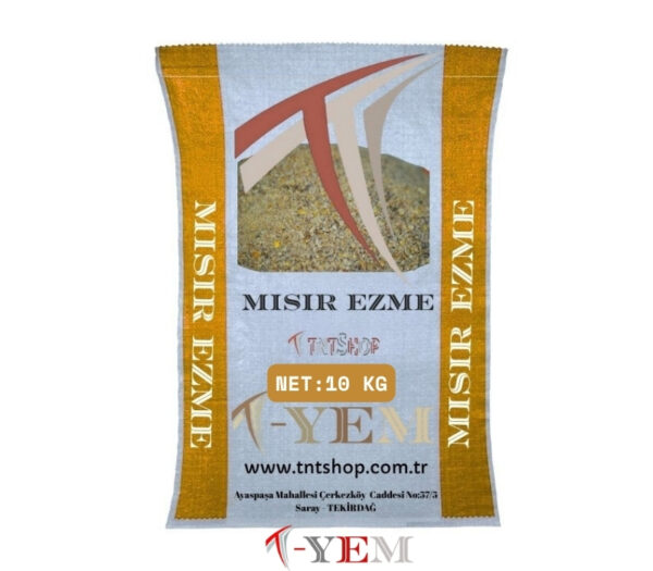 T-YEM Mısır Ezme 10 Kg – Sindirilebilirliği Yüksek, Besleyici Hayvan Yemi