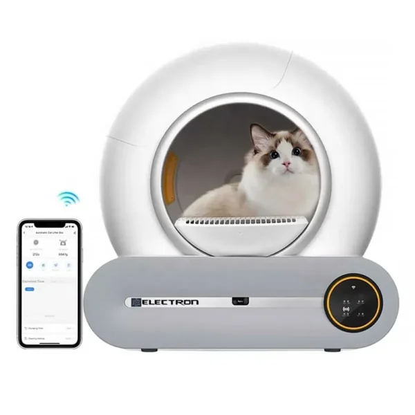 🚽 Electron Otomatik Akıllı Kedi Tuvaleti – Hijyenik, Akıllı ve Sessiz Temizlik Deneyimi