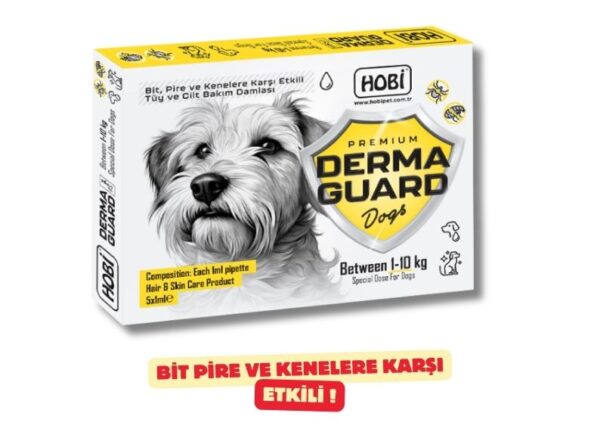Hobi Derma Guard – Köpekler İçin Bit ve Pire Önleyici Ense Damlası | 1-10 Kg | 1 Ml