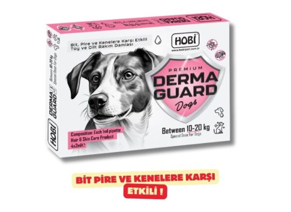 Hobi Derma Guard – Köpekler İçin Bit ve Pire Önleyici Ense Damlası | 10-20 Kg | 2 Ml