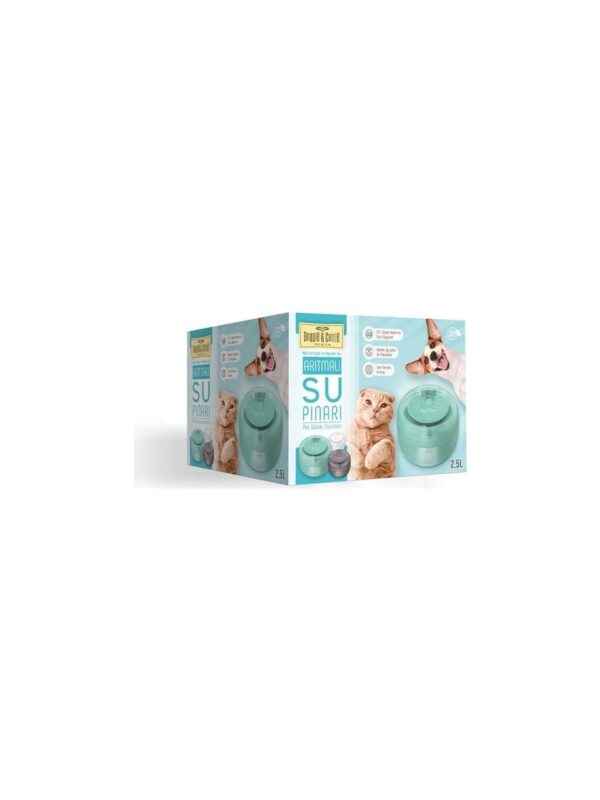 Cattie Arıtmalı Su Pınarı Klasik Model Antrasit 2.5 Lt – Sessiz, Estetik ve Kolay Temizlenebilir Pet Su Kabı - Görsel 3