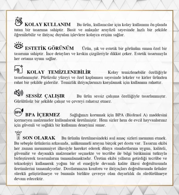 Cattie Arıtmalı Su Pınarı Akıllı Model 2.5 Lt – Seramik Filtreli, Sessiz ve Estetik Pet Su Kabı - Görsel 7