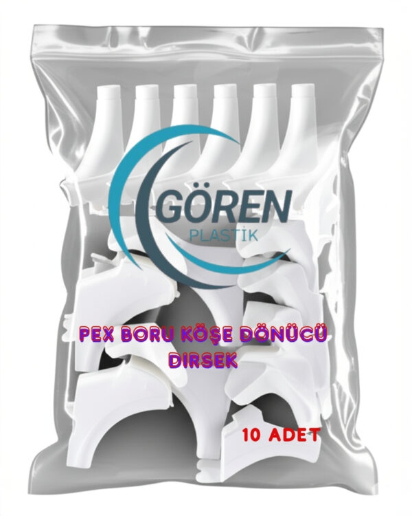Pex Boru Köşe Dönücü Dirsek (10'lu Paket) – Yerden Isıtma ve Kalorifer Tesisatı İçin - Görsel 2