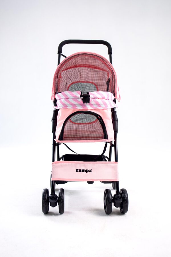 Zampa Showtime Pembe Kedi (SP02XKP) -Köpek Arabası | Katlanabilir, Güvenli ve Konforlu Tasarım - Görsel 5