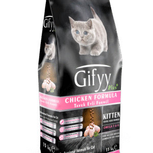 GIFYY Kitten Yavru Kedi Maması 15 KG – Tavuklu, Vitaminli, Yüksek Proteinli Premium Mama