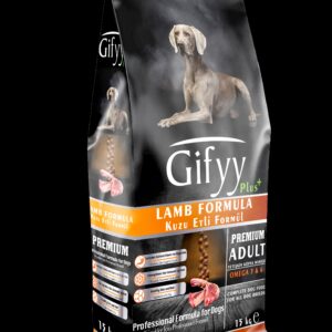 GIFYY Premium Kuzu Etli Yetişkin Köpek Maması 15 KG – Dengeli Beslenme, Vitamin Destekli Formül (23/10)