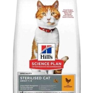 Hills Sterilised Tavuklu Kısır Kedi Maması 10 KG – Kilo Kontrolü ve Bağışıklık Desteğiyle Dengeli Beslenme