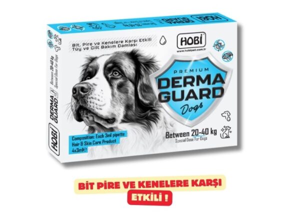 Hobi Derma Guard Ense Damlası 3 Ml – 20–40 Kg Köpekler İçin Bit, Pire ve Kene Koruması