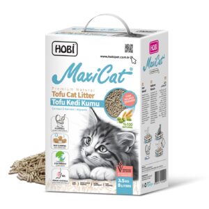 Hobi Maxicat Tofu Kedi Kumu 8 Litre – Tozsuz, Bitkisel ve Çevre Dostu Pelet Formül