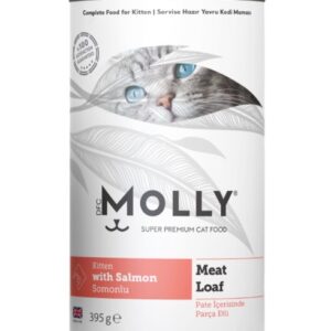 Molly Somonlu Pate Yavru Kedi Konservesi 395gr – Lezzetli ve Besleyici Somonlu Tam Mama