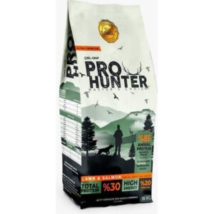 Pro Hunter Kuzulu & Somonlu Yetişkin Köpek Maması 15 KG – Aktif Köpekler İçin Ultra Premium Beslenme