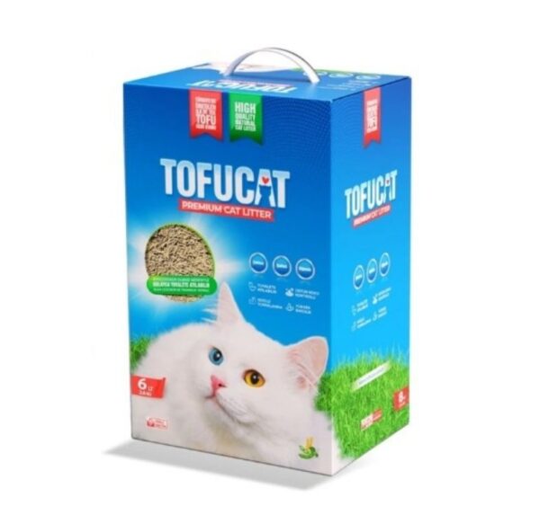 Tofucat Bitkisel Pelet Kedi Kumu 6L – Tozsuz, Doğal ve Çevre Dostu Temizlik