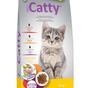 Catty Kitten Tavuklu Yavru Kedi Maması – 15 Kg | 12 Aya Kadar Sağlıklı Gelişim ve Bağışıklık Desteği
