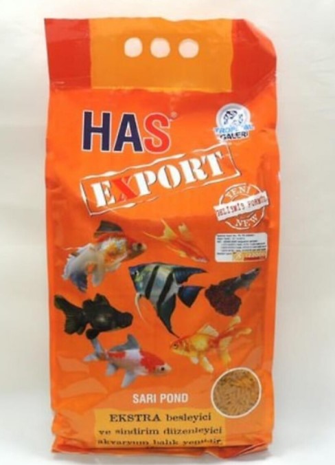 Has Sarı Pond Balık Yemi 100 Gr – Ekstra Besleyici ve Sindirim Düzenleyici Akvaryum Yemi