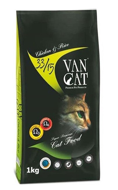 Van Cat Tavuklu Pirinçli Yetişkin Kedi Maması 1 Kg – Sağlıklı Tüyler, Güçlü Bağışıklık, Lezzetli Beslenme