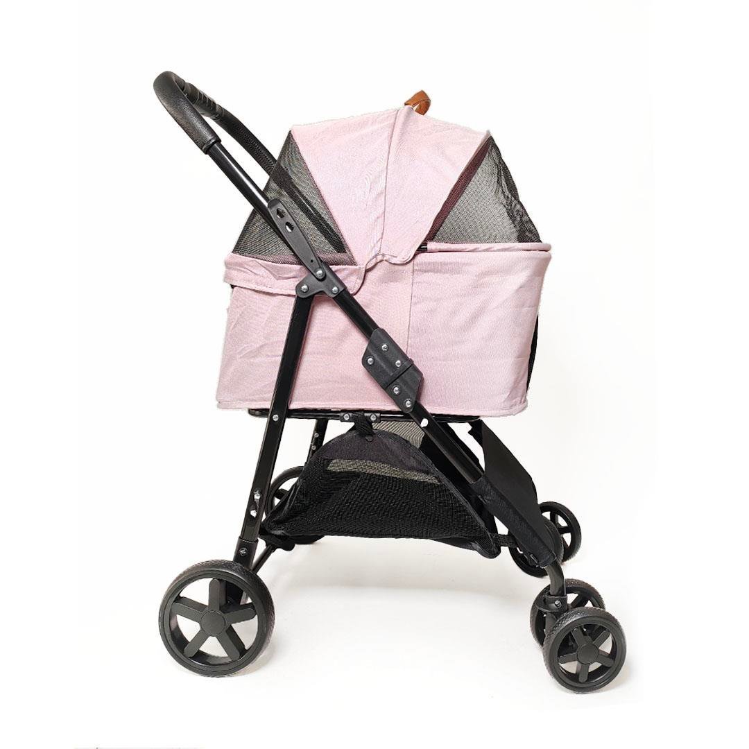 Zampa Albon Kedi Köpek Arabası Pembe LD02-P 53x77x100 Cm - Konforlu ve Güvenli Taşıma (20 KG’ye Kadar) - Görsel 4