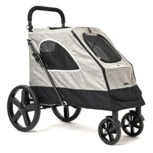 Zampa Alonso Kedi Köpek Arabası Gri BL06AL-G 60x97x111 Cm - Konforlu ve Katlanabilir Evcil Hayvan Taşıma Arabası (35 kg Kapasiteli)
