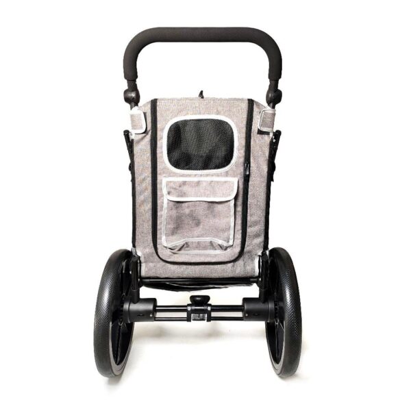 Zampa Alonso Kedi Köpek Arabası Gri BL06AL-G 60x97x111 Cm - Konforlu ve Katlanabilir Evcil Hayvan Taşıma Arabası (35 kg Kapasiteli) - Görsel 6