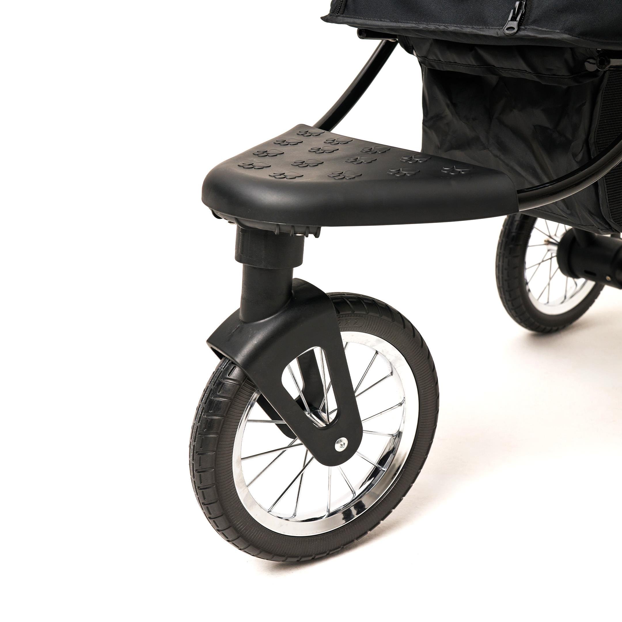 Zampa Ricciardo SP05CS-P Pembe Kedi Köpek Arabası – Geniş İç Hacim, Katlanabilir ve Güvenli Taşıma Konforu - Görsel 4