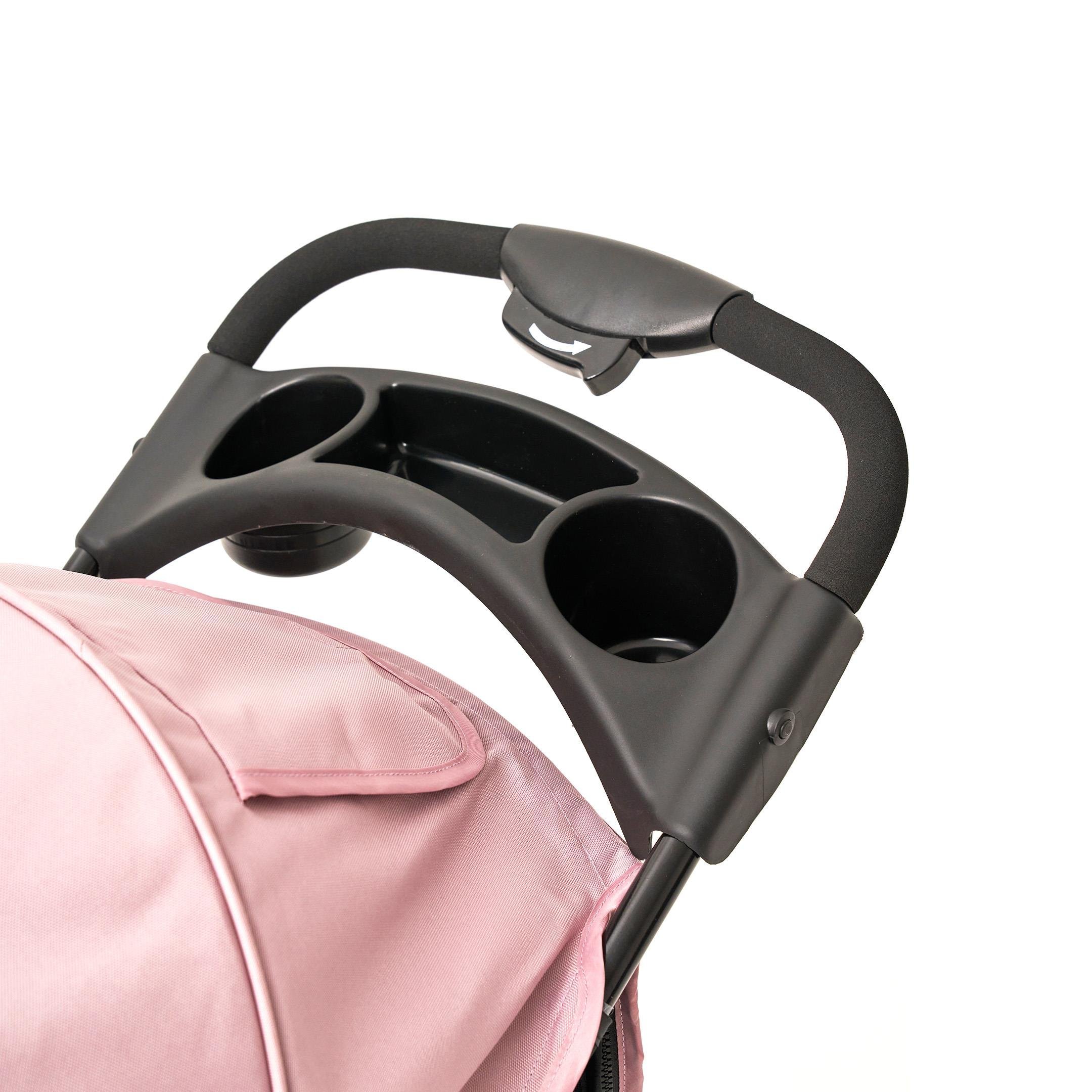 Zampa Ricciardo SP05CS-P Pembe Kedi Köpek Arabası – Geniş İç Hacim, Katlanabilir ve Güvenli Taşıma Konforu - Görsel 5