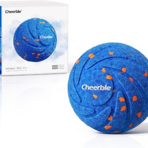 Cheerble Akıllı Köpek Oyuncağı – Şarjlı, Mavi, 7x7x7 cm, İnteraktif Hareketli Top