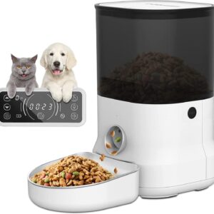 Dogness F12 Otomatik Mama Kabı – 4 Litre, Programlanabilir, Sesli Mesajlı, Şarjlı Kedi & Köpek Besleyici (35x20x32 cm)