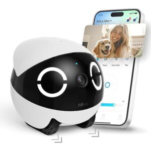 Enabot ROLA Mini 2K Kameralı Taşınabilir Hayvan Robotu / Evcil Dostunuzla Her Yerde Bağlantıda Kalın
