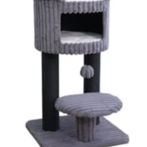 Zampa Cosmo Kedi Tırmalama Ağacı ZHY711 – 68x68x119 cm | Şık ve Fonksiyonel Kedi Evi