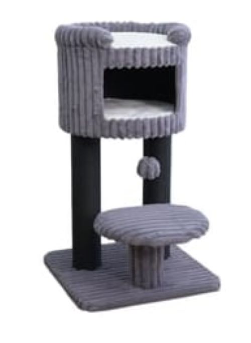 Zampa Cosmo Kedi Tırmalama Ağacı ZHY711 – 68x68x119 cm | Şık ve Fonksiyonel Kedi Evi