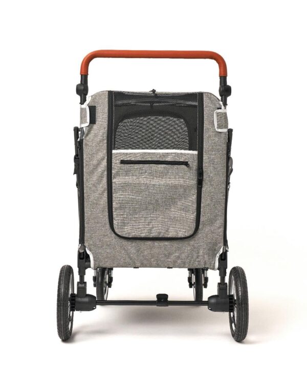 Zampa Stroll L01G-G Gri Kedi Köpek Arabası – Katlanabilir, Geniş Pusetli, 55 Kg Taşıma Kapasiteli, 69x81x110 cm - Görsel 4