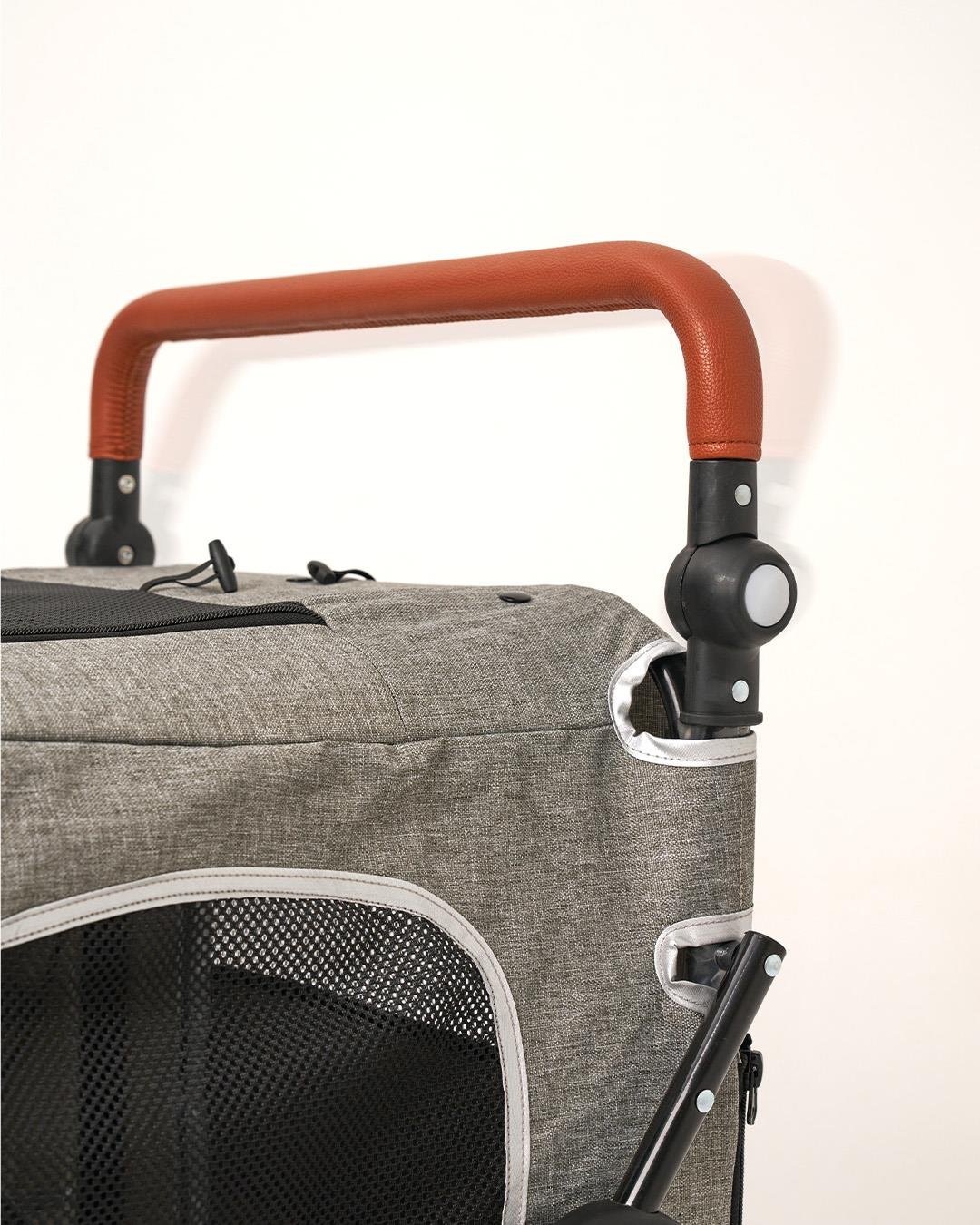 Zampa Stroll L01G-G Gri Kedi Köpek Arabası – Katlanabilir, Geniş Pusetli, 55 Kg Taşıma Kapasiteli, 69x81x110 cm - Görsel 5