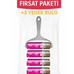 Hobi Tüy Toplama Rulosu Large Boy – 16 cm Geniş Başlık, 60 Yaprak + 3 Yedek