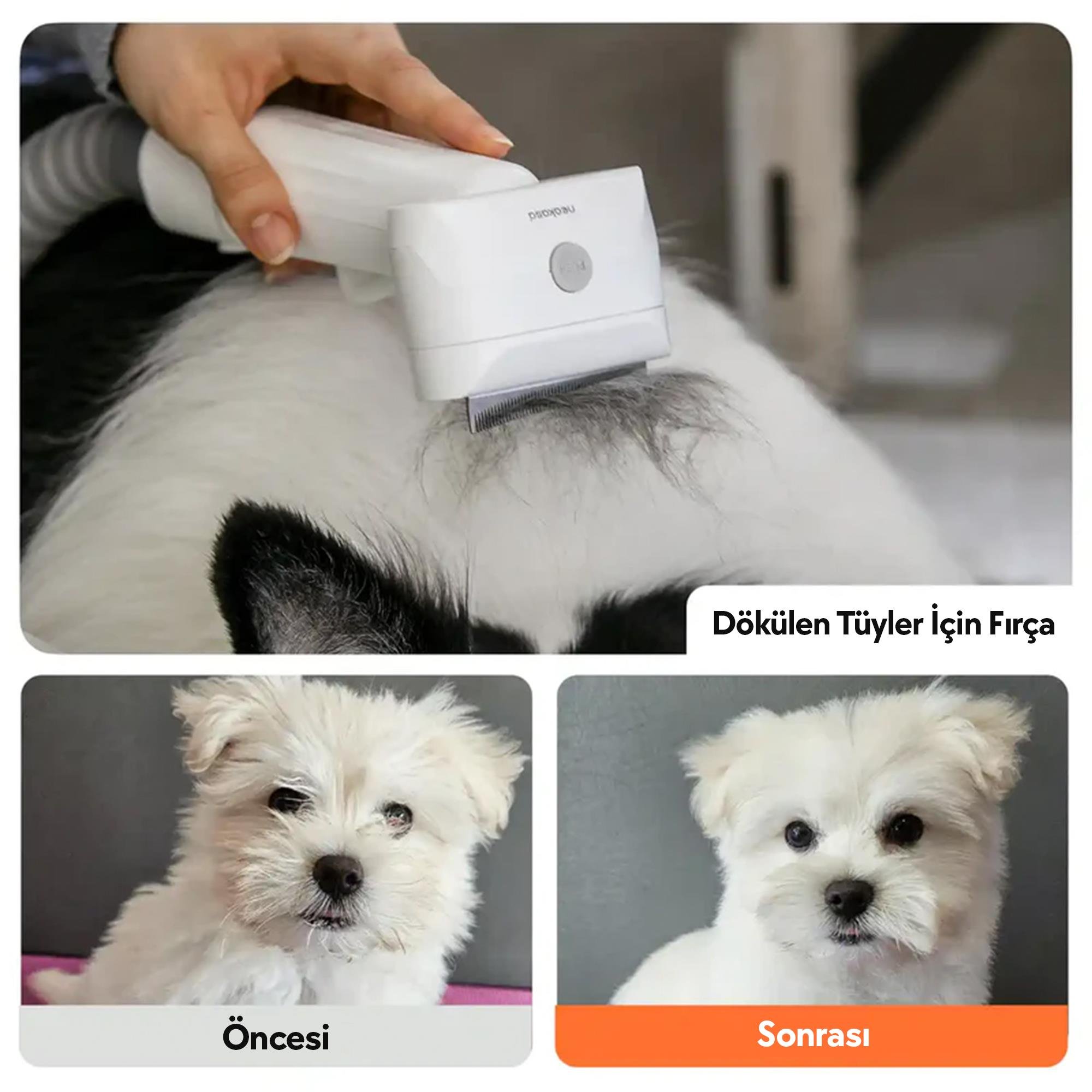 Neakasa S1 Pro 5 Başlıklı Kedi & Köpek Tıraş Makinesi – 8’i 1 Arada Vakumlu Bakım Seti - Görsel 6