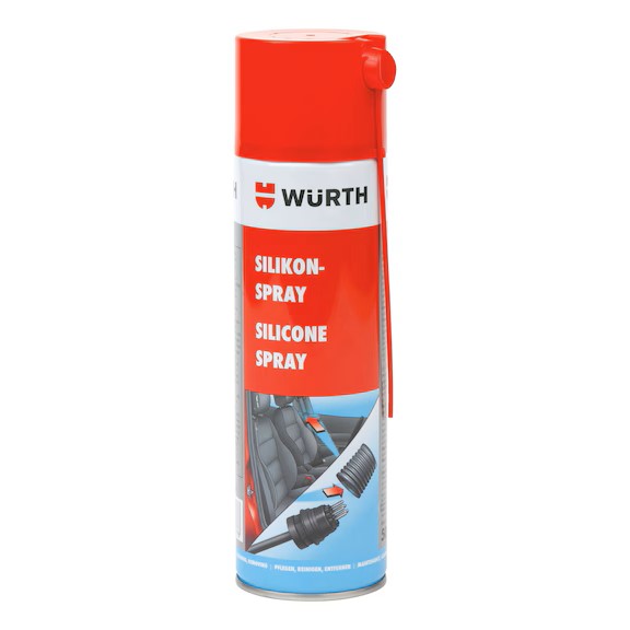 WÜRTH Silikon Sprey 500ml – Plastik, Kauçuk ve Metal Parçalar İçin Koruyucu Bakım