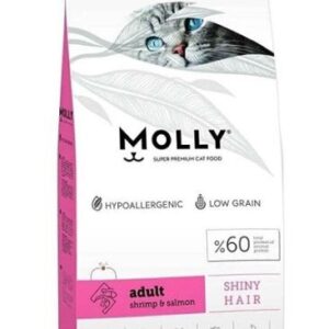 Molly Karides ve Somonlu Yetişkin Kedi Maması 15 Kg – Sağlıklı Sindirim ve Parlak Tüyler