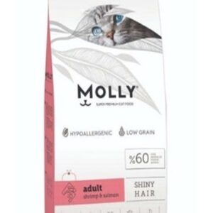 Molly Karides ve Somonlu Yetişkin Kedi Maması 2 Kg – Sağlıklı Sindirim ve Parlak Tüyler