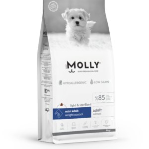 Molly Mini Irk Kısırlaştırılmış Köpek Maması Somonlu 8 Kg – Küçük Irklar İçin Sağlıklı Kilo Kontrolü