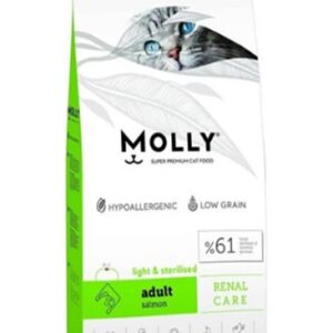 Molly Sterilised Somonlu Kısır Kedi Maması 2 Kg – Kısır Kediler İçin Sağlıklı ve Dengeli Beslenme